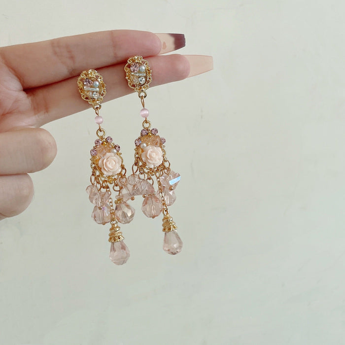 Wholesale Crystal Silver Needle Copper Earrings JDC-ES-JW015 Earrings 佳伟 Wholesale Jewelry JoyasDeChina Joyas De China