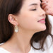 Wholesale curved serpentine pearl alloy earrings JDC-ES-Jiaow003 Earrings 娇婉 Wholesale Jewelry JoyasDeChina Joyas De China