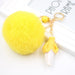 Wholesale Cut Faced Fruit Hair Ball Alloy Imitation Rex Rabbit Hair Pom Pom Keychain JDC-KC-Zuge016 Keychains 祖格 Wholesale Jewelry JoyasDeChina Joyas De China