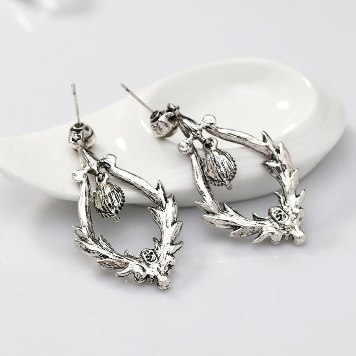 Wholesale cutout engraved earrings JDC-ES-GSDB031 Earrings 丹比华比 Wholesale Jewelry JoyasDeChina Joyas De China