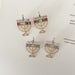 Wholesale diamond cup alloy earrings JDC-ES-LIUM042 Earrings 榴芒 Wholesale Jewelry JoyasDeChina Joyas De China