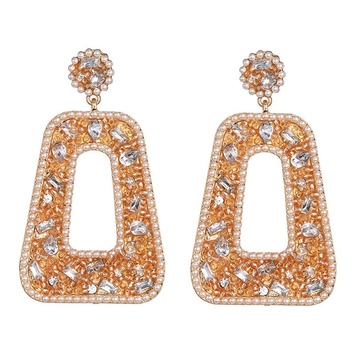 Wholesale diamond metal earringsJDC-ES-LIUM014 Earrings 榴芒 52829-CE Wholesale Jewelry JoyasDeChina Joyas De China