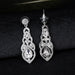 Wholesale diamond-set long alloy earrings JDC-ES-GSDB014 Earrings 丹比华比 Wholesale Jewelry JoyasDeChina Joyas De China