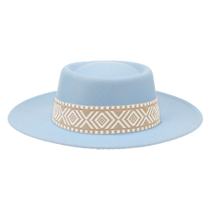 Wholesale Dome Woolen Hat Flat Brim Hat JDC-FH-Guanchuan005 Fashionhat 冠川 Wholesale Jewelry JoyasDeChina Joyas De China