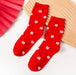 Wholesale Dot Plaid New Year Christmas Tiger Year Cotton Couple Socks JDC-SK-Qihen002 Sock 圻恒 Wholesale Jewelry JoyasDeChina Joyas De China