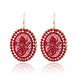 Wholesale Dream Catcher Woven Oval Pattern Alloy Earrings JDC-ES-Daiq004 Earrings 黛茜 Wholesale Jewelry JoyasDeChina Joyas De China