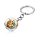 Wholesale Easter Bunny Alloy Silver Plated Glass Gemstone Keychain JDC-KC-XuS001 Keychains 溆水 Wholesale Jewelry JoyasDeChina Joyas De China