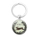 Wholesale Easter Bunny Alloy Silver Plated Glass Gemstone Keychain JDC-KC-XuS004 Keychains 溆水 Wholesale Jewelry JoyasDeChina Joyas De China