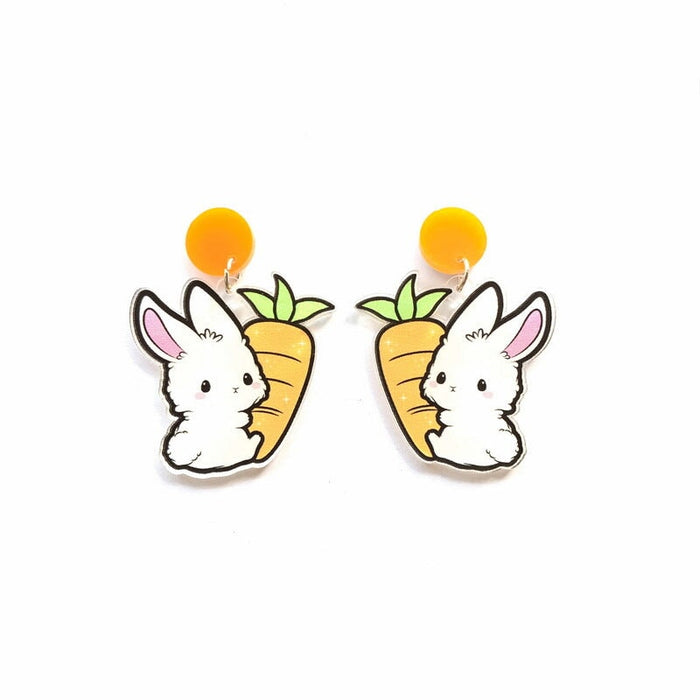 Wholesale Easter Bunny Carrot Stud Earrings JDC-ES-XUEP009 Earrings 雪帕 Wholesale Jewelry JoyasDeChina Joyas De China