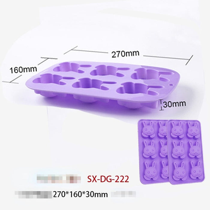 Wholesale Easter Bunny Egg Silicone Mold DIY Chocolate Cake Mold JDC-MD-SanX001 三信 Wholesale Jewelry JoyasDeChina Joyas De China