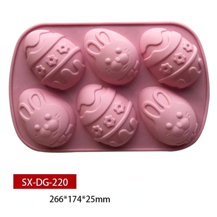 Wholesale Easter Bunny Egg Silicone Mold DIY Chocolate Cake Mold JDC-MD-SanX001 三信 SX-DG-220 Wholesale Jewelry JoyasDeChina Joyas De China