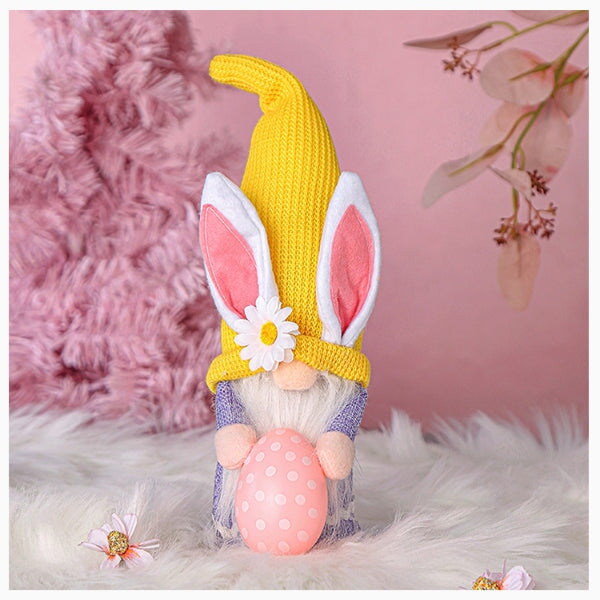 Wholesale Easter Bunny Holding Egg Doll Faceless Old Man Dwarf Doll Fabric Ornament JDC-OS-GangL004 Ornaments 港恋 Wholesale Jewelry JoyasDeChina Joyas De China