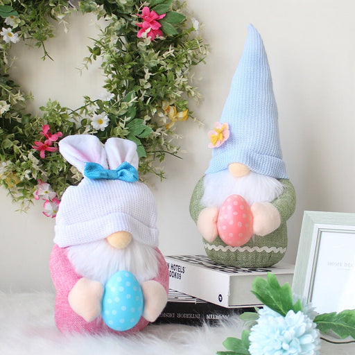 Wholesale Easter Bunny Holding Egg Doll Linen Filled Cotton Ornament JDC-OS-GangL017 Ornaments 港恋 Wholesale Jewelry JoyasDeChina Joyas De China