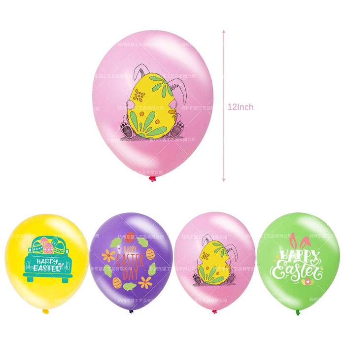 Wholesale Easter Bunny Party 300g White Cardboard Pull Flag Insert Air Balloon MOQ≥10 JDC-DC-DongW001 东望 Wholesale Jewelry JoyasDeChina Joyas De China