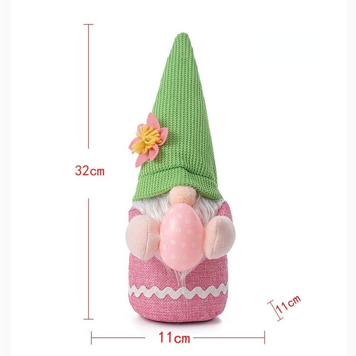 Wholesale Easter Cartoon Rabbit Doll Non Woven Polyester Ornament JDC-OS-GangL021 Ornaments 港恋 As shown pink (body color) Wholesale Jewelry JoyasDeChina Joyas De China