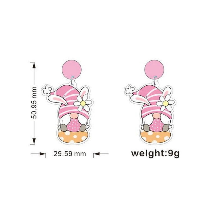 Wholesale Easter Pygmy Goblin Holiday Rabbit Turnip Truck Egg Dwarf Earrings JDC-ES-XUEP002 Earrings 雪帕 D26 Wholesale Jewelry JoyasDeChina Joyas De China