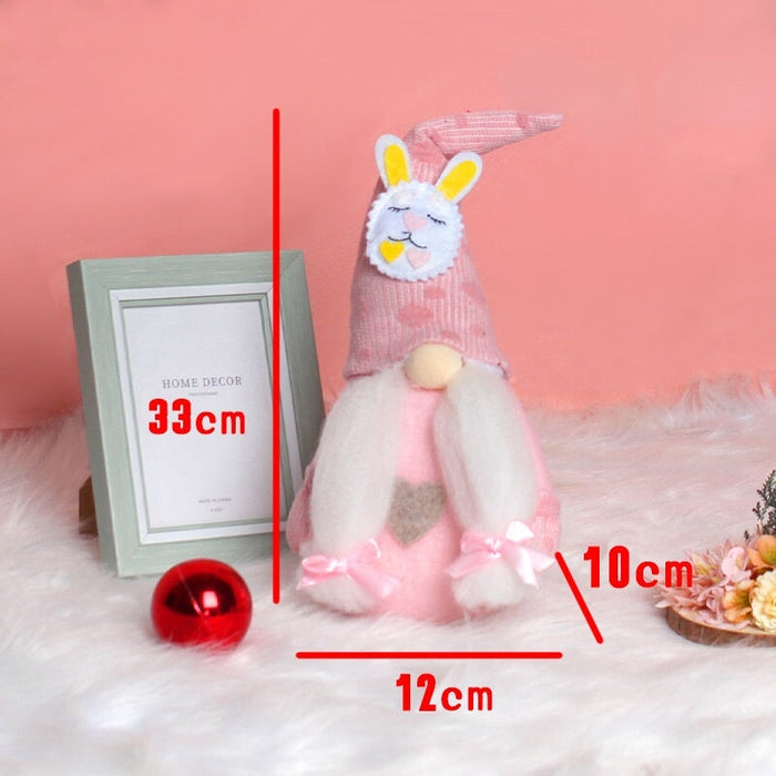 Wholesale Easter Rudolph Rabbit Ears Doll Fabric Filled Cotton Ornament JDC-OS-GangL019 Ornaments 港恋 Wholesale Jewelry JoyasDeChina Joyas De China