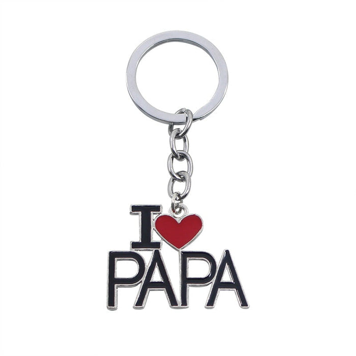 Wholesale Father's Day Mother's Day Alloy Keychain JDC-KC-TianG001 Keychains 天高 Wholesale Jewelry JoyasDeChina Joyas De China