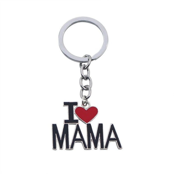 Wholesale Father's Day Mother's Day Alloy Keychain JDC-KC-TianG001 Keychains 天高 YSK077-MAMA Wholesale Jewelry JoyasDeChina Joyas De China