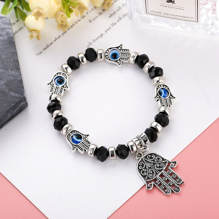 Wholesale Fatima Palm Demon Eye Alloy Bracelet JDC-BT-Daiq001 Bracelet 黛茜 Wholesale Jewelry JoyasDeChina Joyas De China