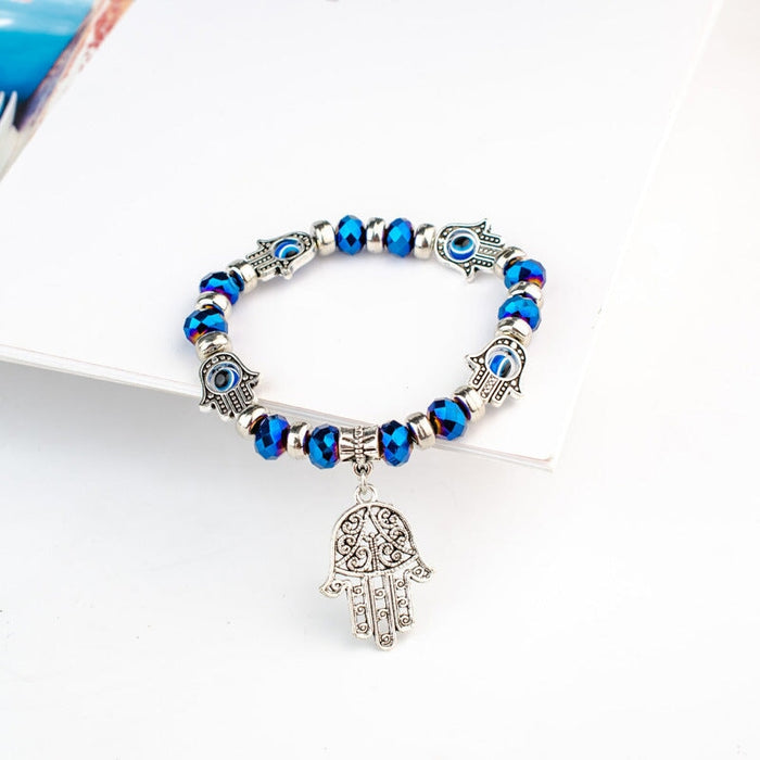 Wholesale Fatima Palm Demon Eye Alloy Bracelet JDC-BT-Daiq001 Bracelet 黛茜 Wholesale Jewelry JoyasDeChina Joyas De China