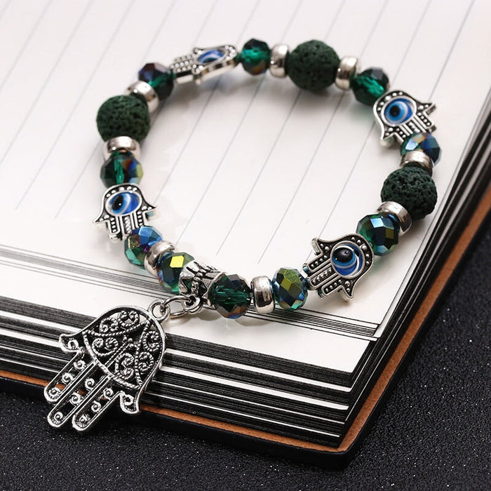 Wholesale Fatima Palm Demon Eye Alloy Bracelet JDC-BT-Daiq001 Bracelet 黛茜 Wholesale Jewelry JoyasDeChina Joyas De China