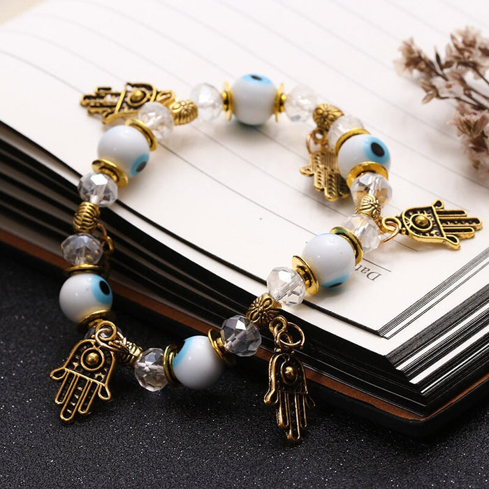 Wholesale Fatima Palm Demon Eye Alloy Bracelet JDC-BT-Daiq001 Bracelet 黛茜 Wholesale Jewelry JoyasDeChina Joyas De China