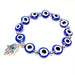 Wholesale Fatima Palm Demon Eye Alloy Bracelet JDC-BT-Daiq001 Bracelet 黛茜 B2064-2 blue Wholesale Jewelry JoyasDeChina Joyas De China