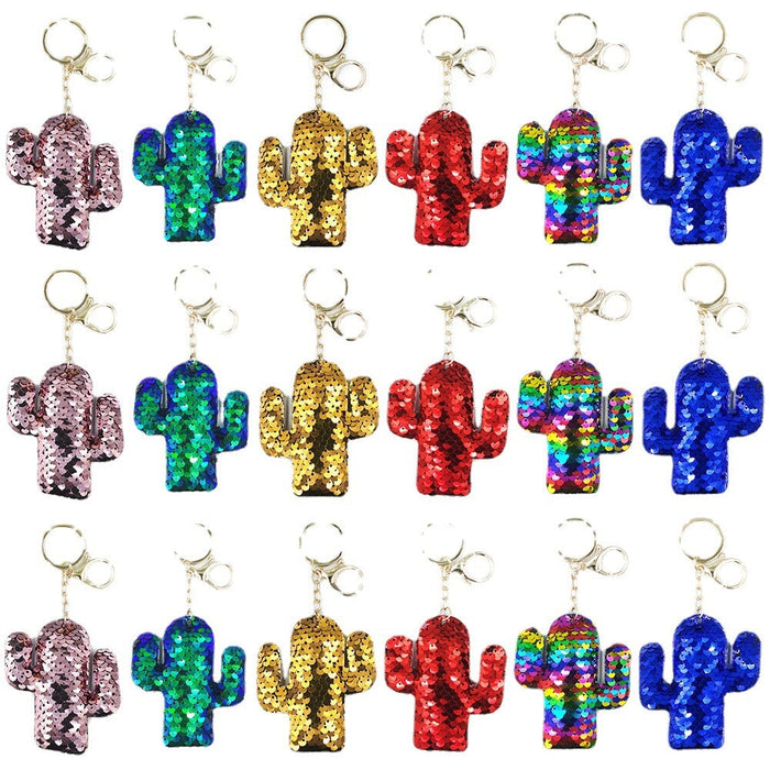 Wholesale Fish Scale Sequins PET Alloy Keychain JDC-KC-DY010 Keychains 围颂 Wholesale Jewelry JoyasDeChina Joyas De China