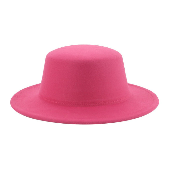 Wholesale flat hat woolen wide brim hat JDC-FH-Guanchuan006 Fashionhat 冠川 Wholesale Jewelry JoyasDeChina Joyas De China