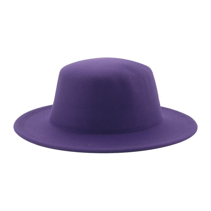 Wholesale flat hat woolen wide brim hat JDC-FH-Guanchuan006 Fashionhat 冠川 Wholesale Jewelry JoyasDeChina Joyas De China