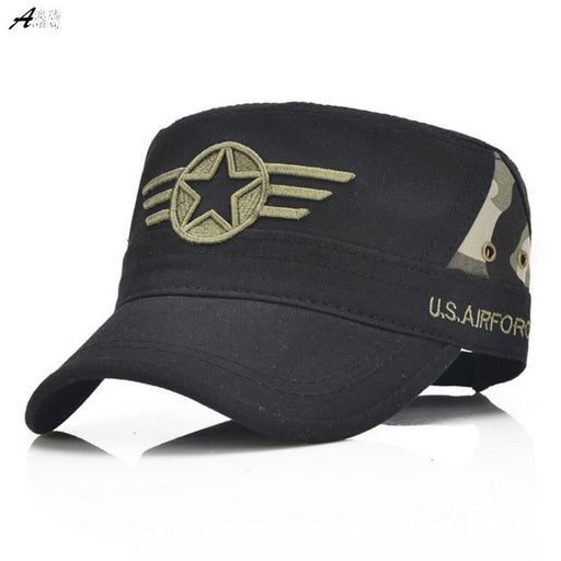 Wholesale Flat Top Hat Cotton Military Hat JDC-FH-Aoteng002 Fashionhat 澳腾 Wholesale Jewelry JoyasDeChina Joyas De China