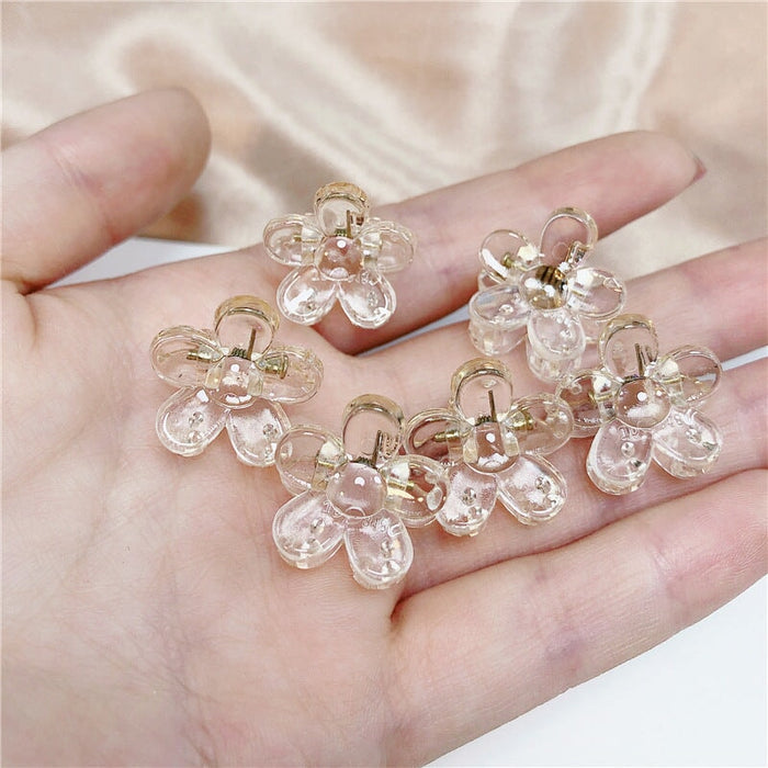 Wholesale Flower Mini Plastic Resin Hair Clip JDC-HC-Jiax003 Hair Clips 佳芯 Wholesale Jewelry JoyasDeChina Joyas De China