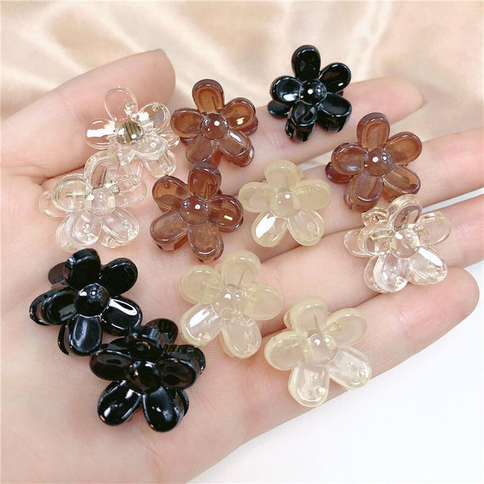 Wholesale Flower Mini Plastic Resin Hair Clip JDC-HC-Jiax003 Hair Clips 佳芯 Wholesale Jewelry JoyasDeChina Joyas De China