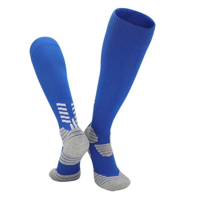 Wholesale Football Socks Nylon Kids Tall Socks JDC-SK-LingTu003 Sock 领途 blue 38-44 Wholesale Jewelry JoyasDeChina Joyas De China