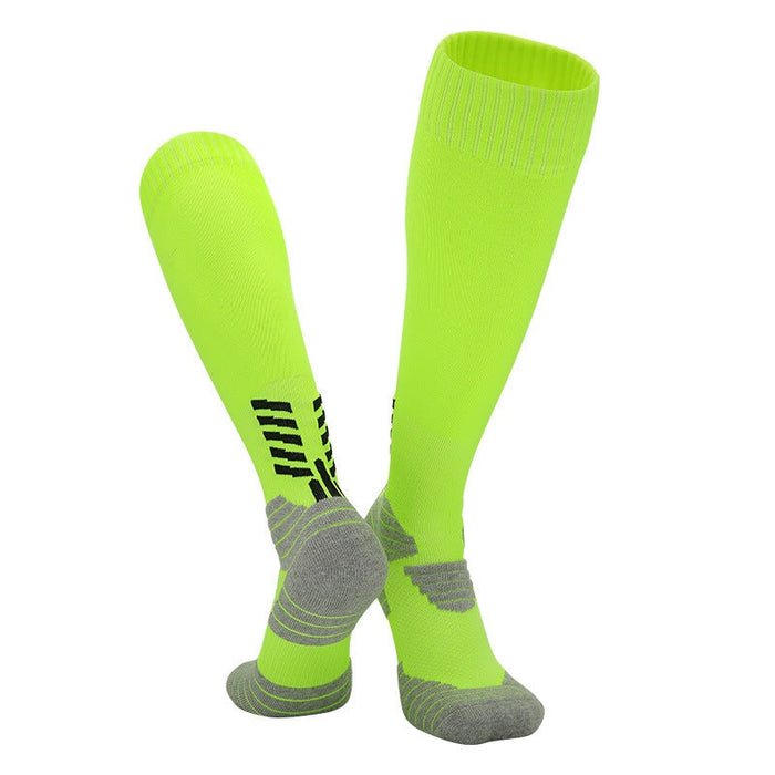 Wholesale Football Socks Nylon Kids Tall Socks JDC-SK-LingTu003 Sock 领途 green 38-44 Wholesale Jewelry JoyasDeChina Joyas De China