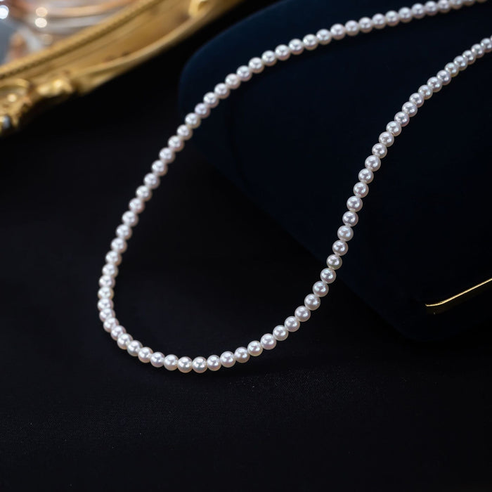 Wholesale Freshwater Close to Round 3-6 Millet Chain Temperament Beads Clavicle Necklace Necklaces JoyasDeChina Wholesale Jewelry JoyasDeChina Joyas De China