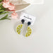 Wholesale fruit acrylic earrings JDC-ES-LIUM046 Earrings 榴芒 Wholesale Jewelry JoyasDeChina Joyas De China