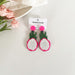 Wholesale fruit acrylic earrings JDC-ES-LIUM046 Earrings 榴芒 Wholesale Jewelry JoyasDeChina Joyas De China