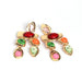 Wholesale gem metal earrings JDC-ES-LIUM020 Earrings 榴芒 Wholesale Jewelry JoyasDeChina Joyas De China