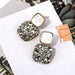 Wholesale geometric alloy black stud earrings JDC-ES-Jiaow004 Earrings 娇婉 Wholesale Jewelry JoyasDeChina Joyas De China