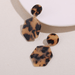 Wholesale Geometric Circle Acetate Sheet Acrylic Resin Leopard Print Earrings JDC-ES-Ruol006 Earrings 若龙 Wholesale Jewelry JoyasDeChina Joyas De China