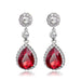 Wholesale glass rhinestone alloy earrings JDC-ES-GSDB006 Earrings 丹比华比 Wholesale Jewelry JoyasDeChina Joyas De China