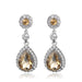 Wholesale glass rhinestone alloy earrings JDC-ES-GSDB006 Earrings 丹比华比 Coffee Wholesale Jewelry JoyasDeChina Joyas De China