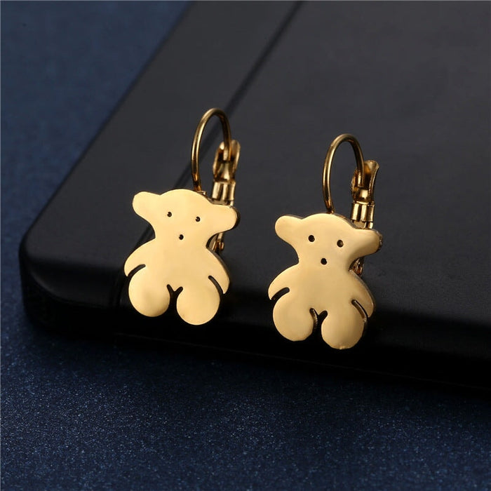 Wholesale Gold Heart Geometric Stainless Steel Earrings JDC-ES-MINGM022 Earrings 敏萌 EZ45 Wholesale Jewelry JoyasDeChina Joyas De China