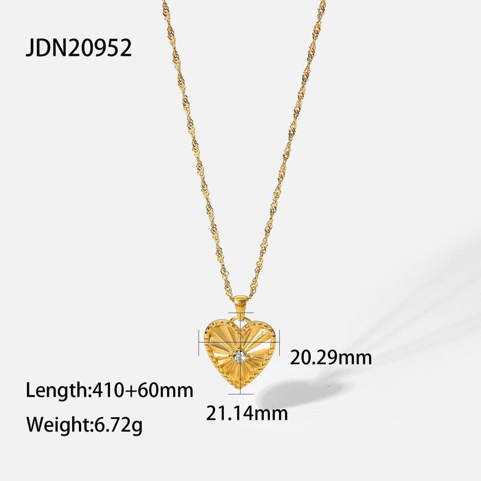 Wholesale Gold Titanium Steel Gold Plated Necklace JDC-NE-JD382 Necklaces 杰鼎 1 Wholesale Jewelry JoyasDeChina Joyas De China