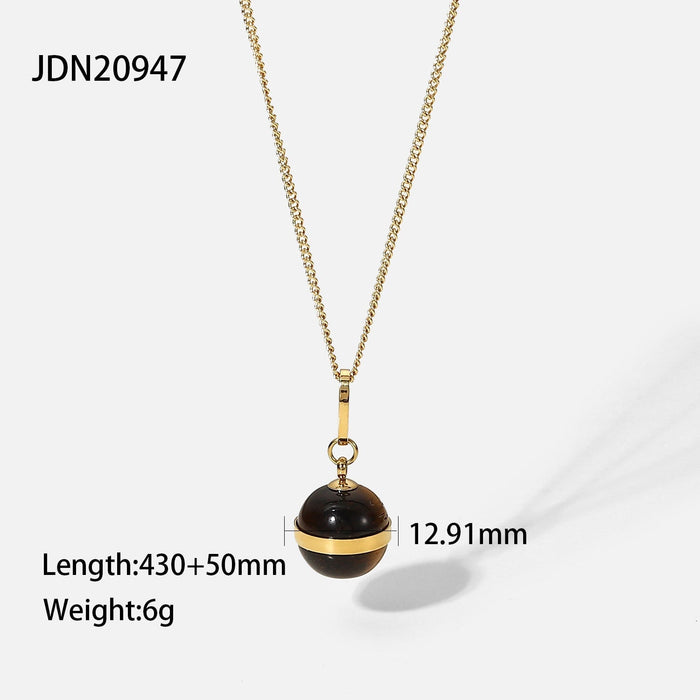 Wholesale Gold Titanium Steel Gold Plated Necklace JDC-NE-JD383 Necklaces 杰鼎 1 Wholesale Jewelry JoyasDeChina Joyas De China