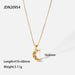 Wholesale Gold Titanium Steel Gold Plated Necklace JDC-NE-JD384 Necklaces 杰鼎 1 Wholesale Jewelry JoyasDeChina Joyas De China