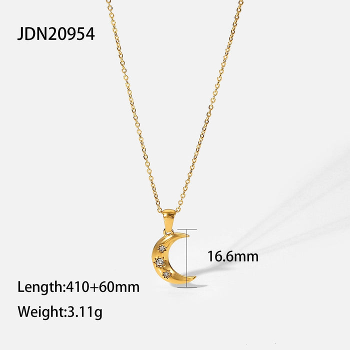 Wholesale Gold Titanium Steel Gold Plated Necklace JDC-NE-JD384 Necklaces 杰鼎 Wholesale Jewelry JoyasDeChina Joyas De China