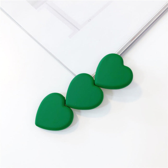 Wholesale Green Bow Plastic Resin Hair Clip Hair Rope JDC-HC-Jiax007 Hair Clips 佳芯 2416 Wholesale Jewelry JoyasDeChina Joyas De China